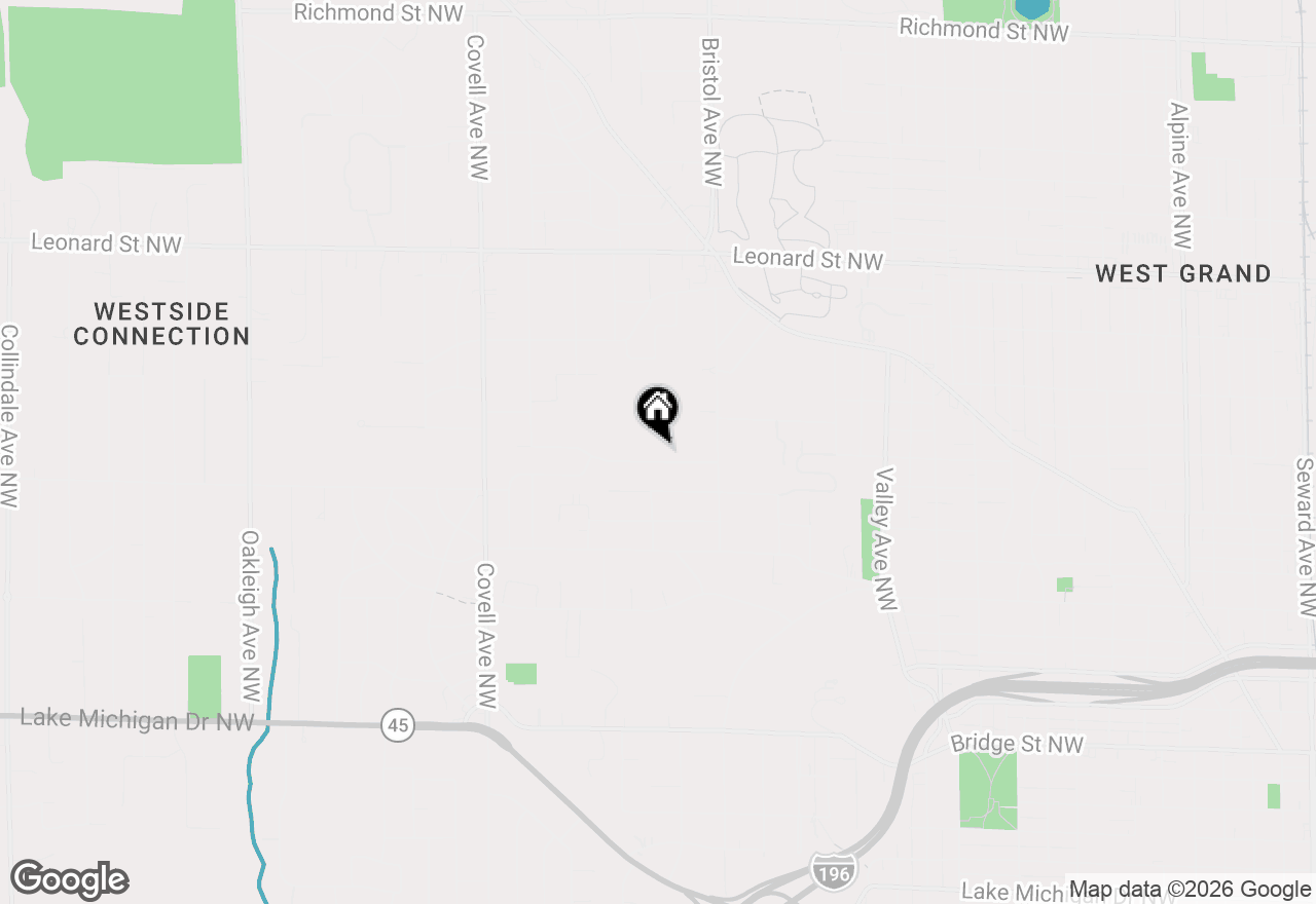 Map of 1701 8th Street Nw, Grand Rapids, MI 49504