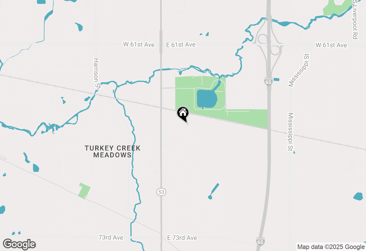 Map of 6659 Connecticut Street, Merrillville, IN 46410