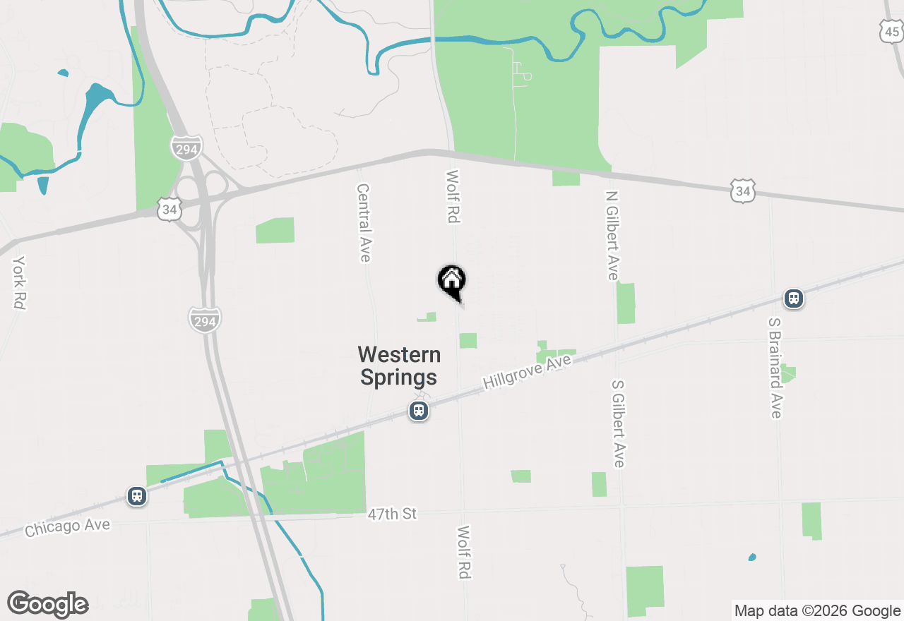 Map of 4142 Wolf Road, Western Springs, IL 60558