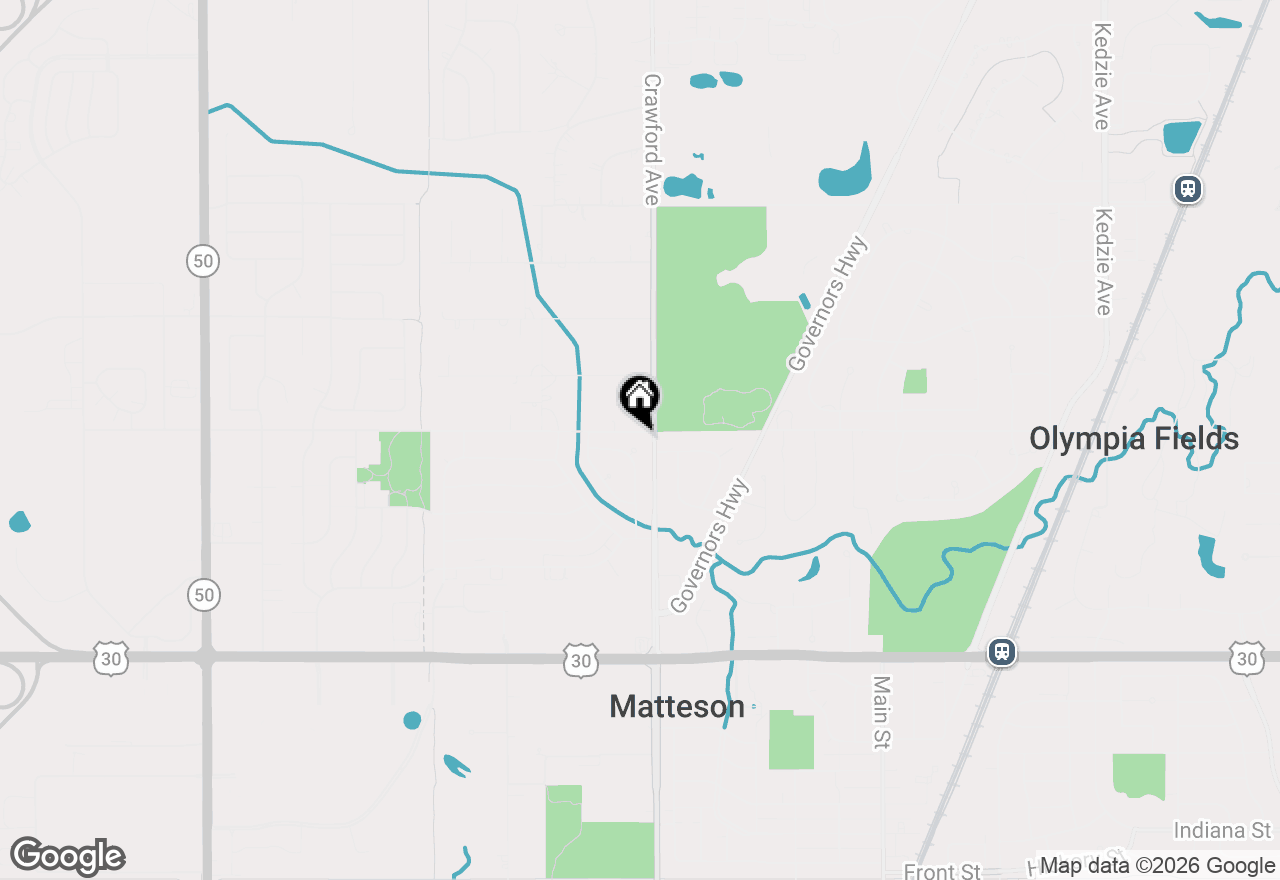 Map of 4018 Violet Lane, Matteson, IL 60443