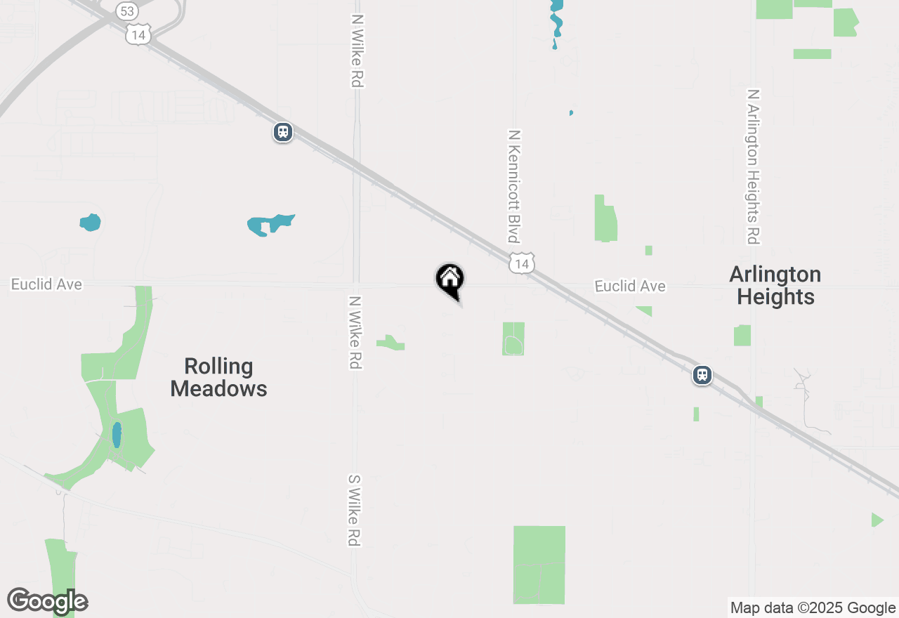 Map of 422 N Harvard Avenue, Arlington Heights, IL 60005