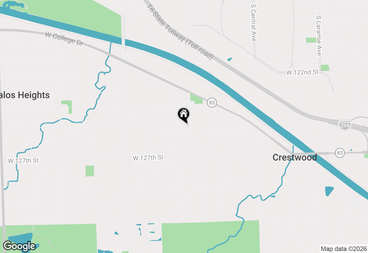 Map of 12449 S Mcvickers Avenue, Palos Heights, IL 60463
