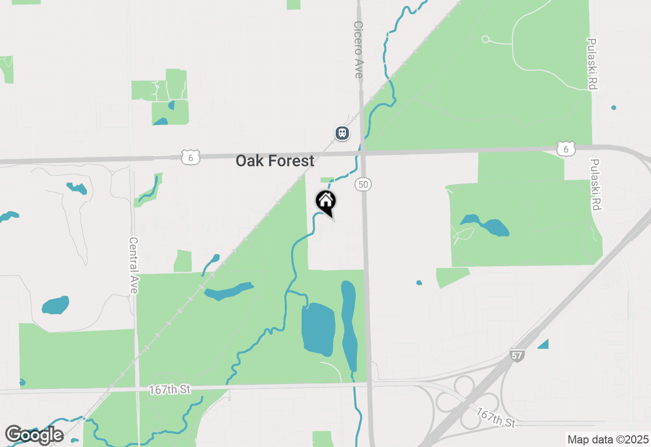 Map of 16125 Grove Avenue, Oak Forest, IL 60452