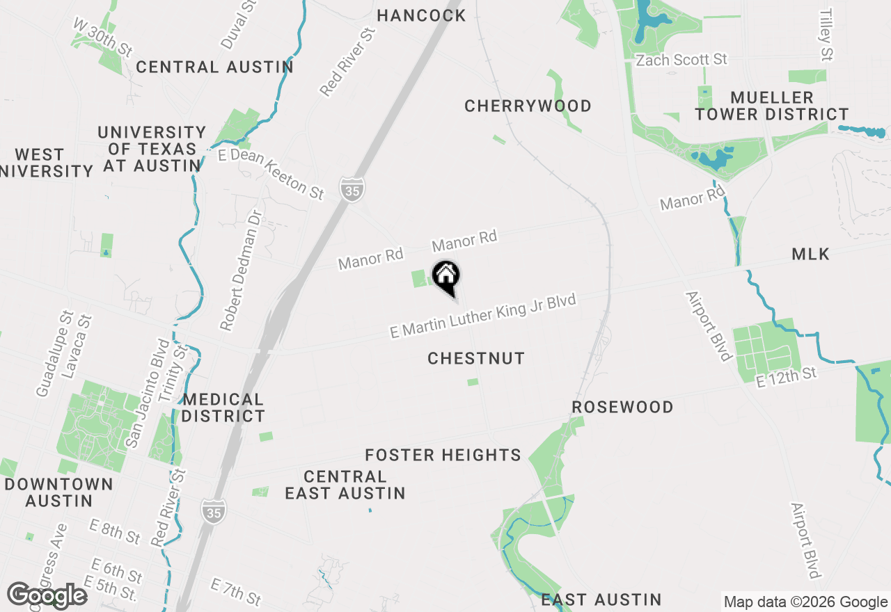Map of 2109 E 20th St #B, Austin, TX 78722