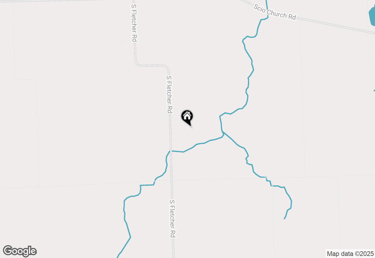 Map of 2833 S Fletcher Road, Chelsea, MI 48118