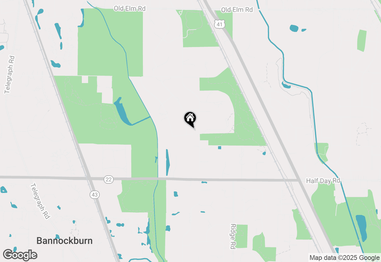 Map of 1901 Surrey Lane, Lake Forest, IL 60045