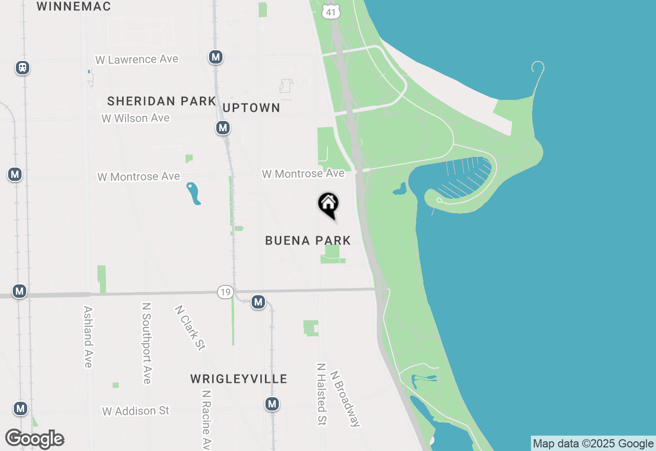 Map of 742 W Buena Avenue #1E, Chicago, IL 60613