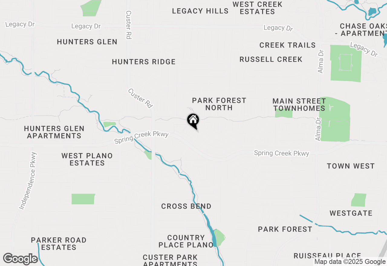 Map of 1801 W Spring Creek Parkway #F-1, Plano, TX 75023