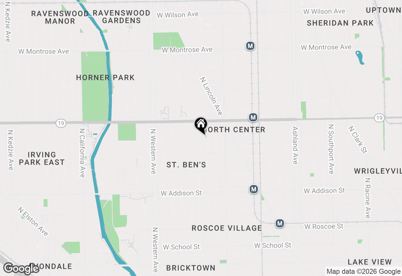 Map of 3901 N Hamilton Avenue #1, Chicago, IL 60618