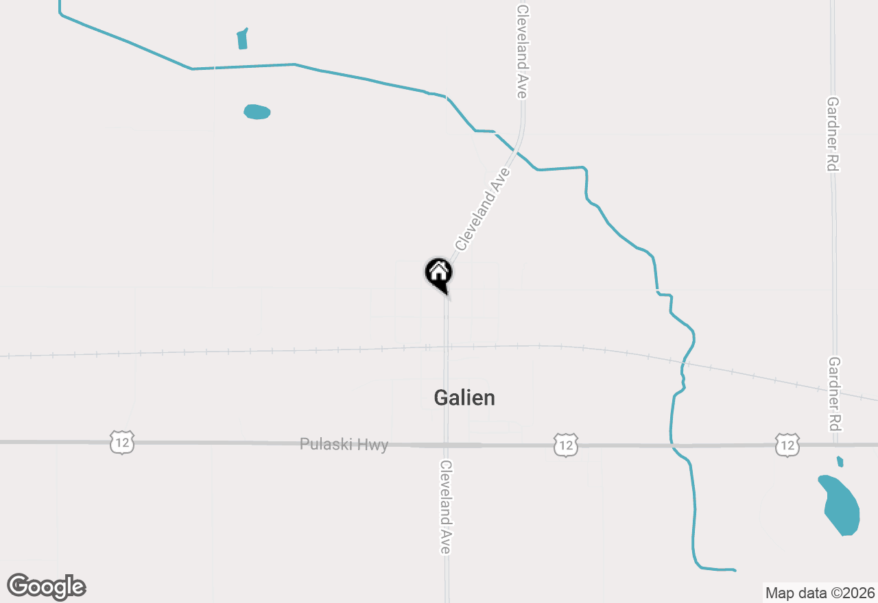 Map of 208 N Cleveland Avenue, Galien, MI 49113