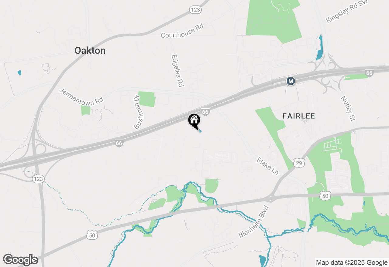 Map of 9822 Five Oaks Road, Fairfax, VA 22031