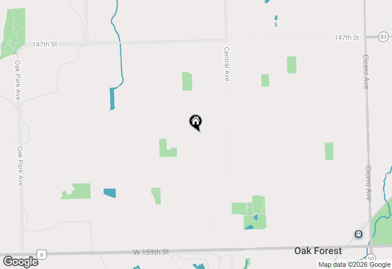 Map of 15218 Rob Roy Drive, Oak Forest, IL 60452