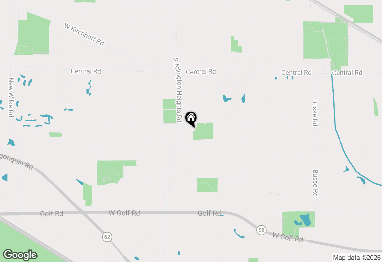 Map of 1309 S Pine Avenue, Arlington Heights, IL 60005