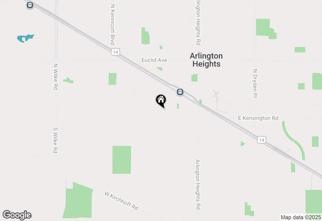 Map of 26 S Chestnut Avenue, Arlington Heights, IL 60005