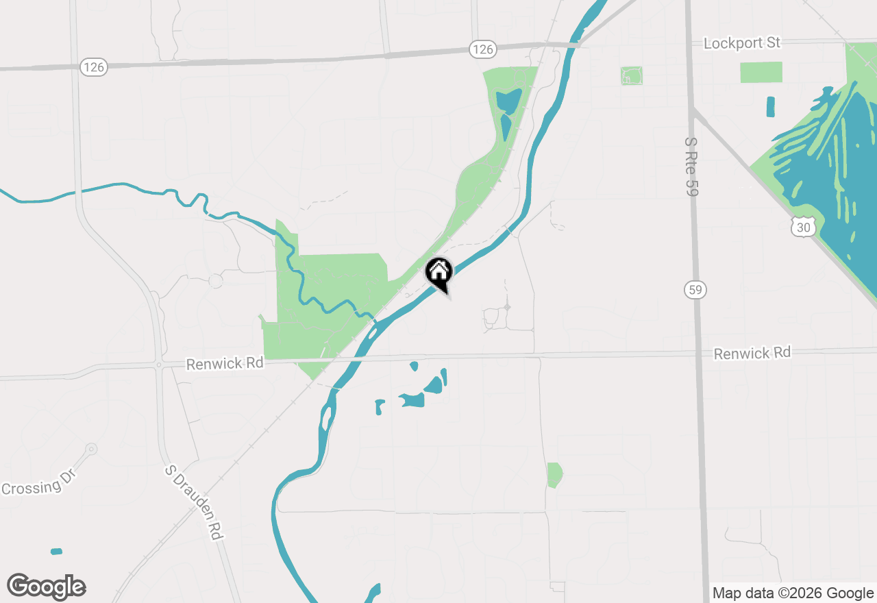 Map of 15717 S River Road, Plainfield, IL 60544