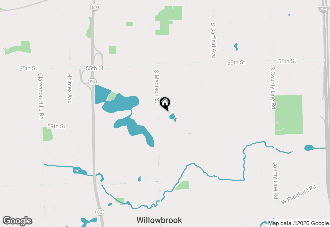 Map of 424 Ashbury Drive, Hinsdale, IL 60521