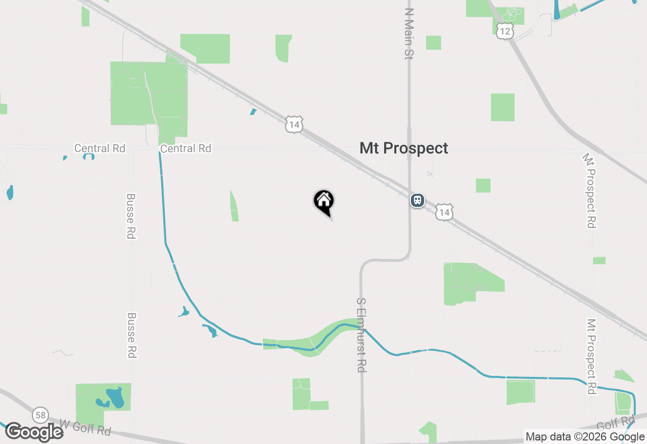 Map of 212 S Hi Lusi Avenue, Mount Prospect, IL 60056