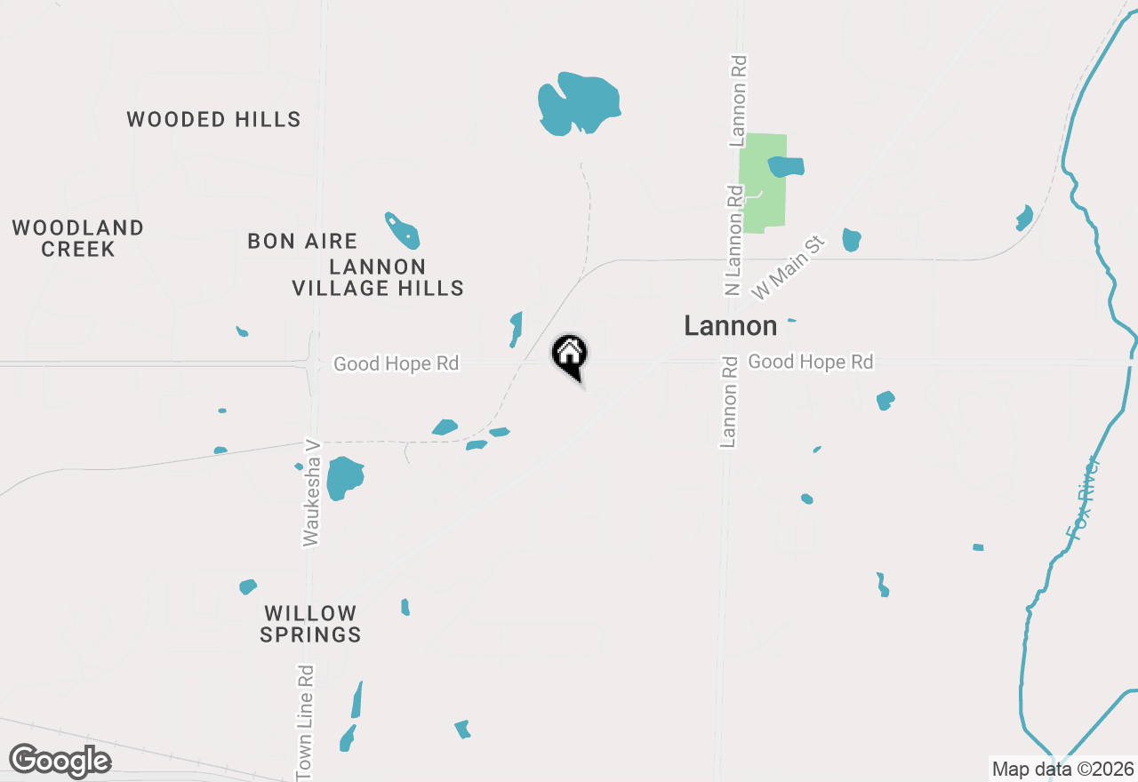 Map of 7045 Stonewood Ln, Lannon, WI 53046