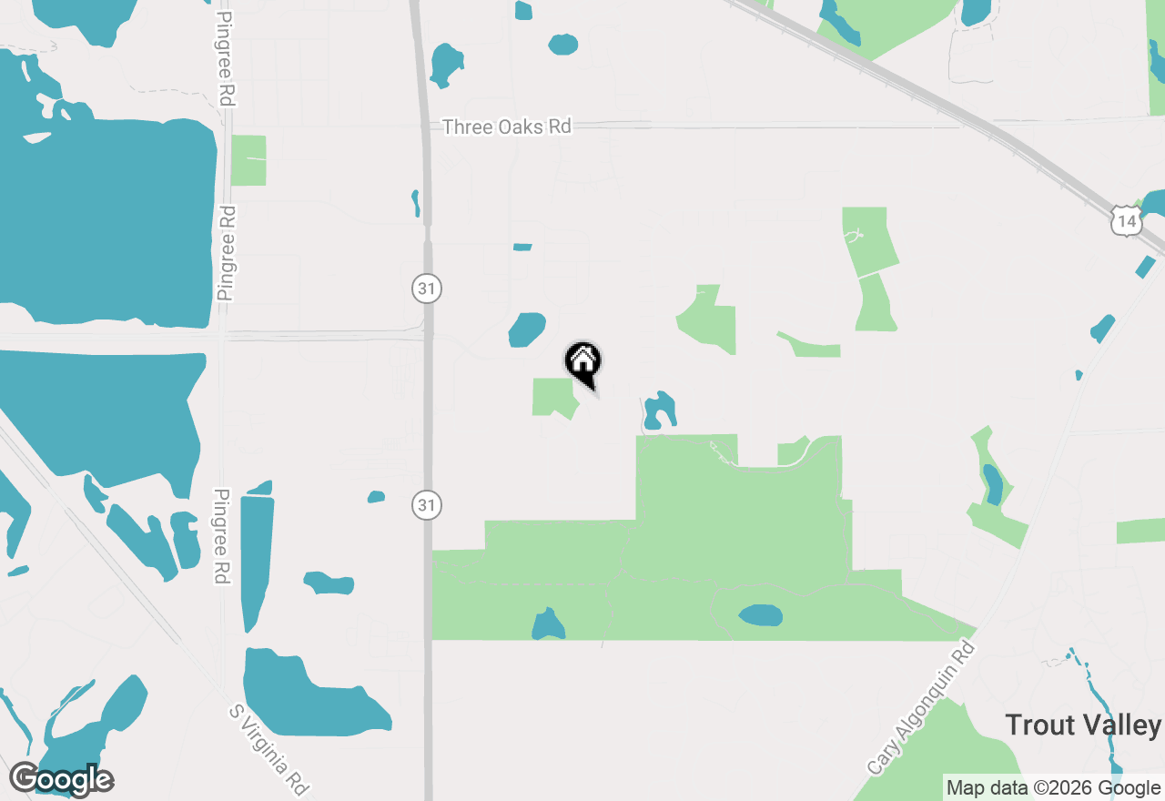 Map of 1466 New Haven Drive, Cary, IL 60013
