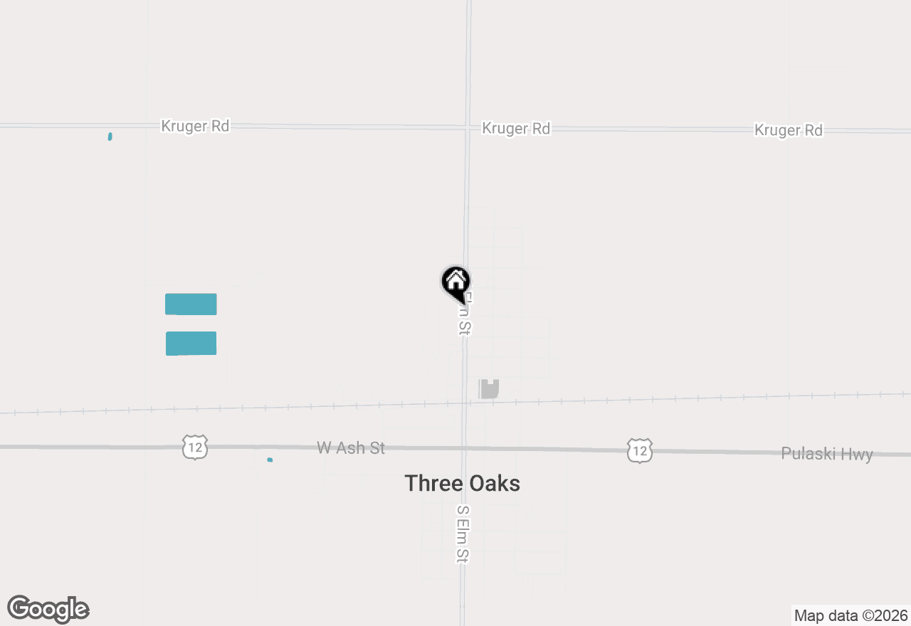 Map of 401 N Elm Street, Three Oaks, MI 49128