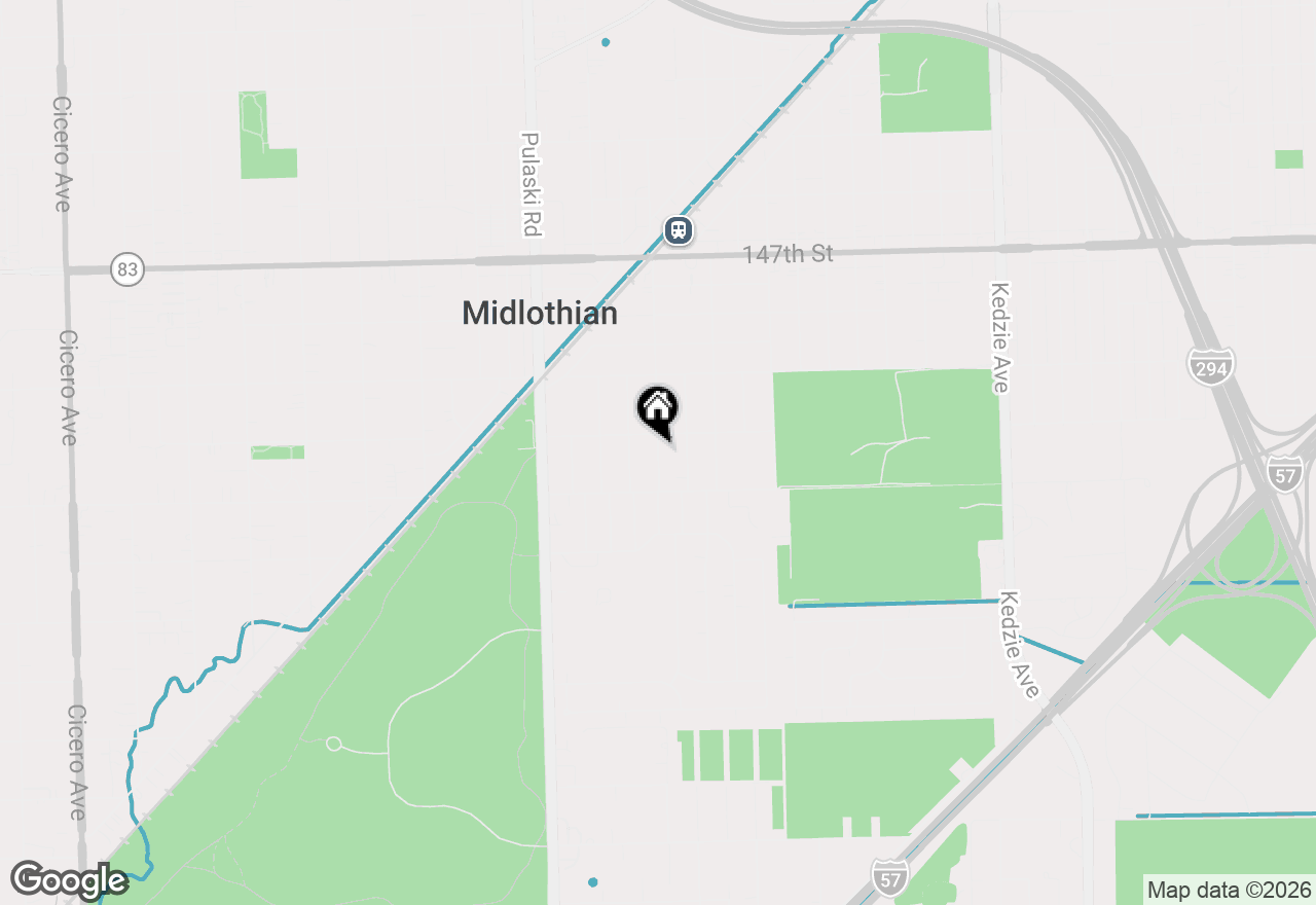 Map of 15031 Hamlin Avenue, Midlothian, IL 60445