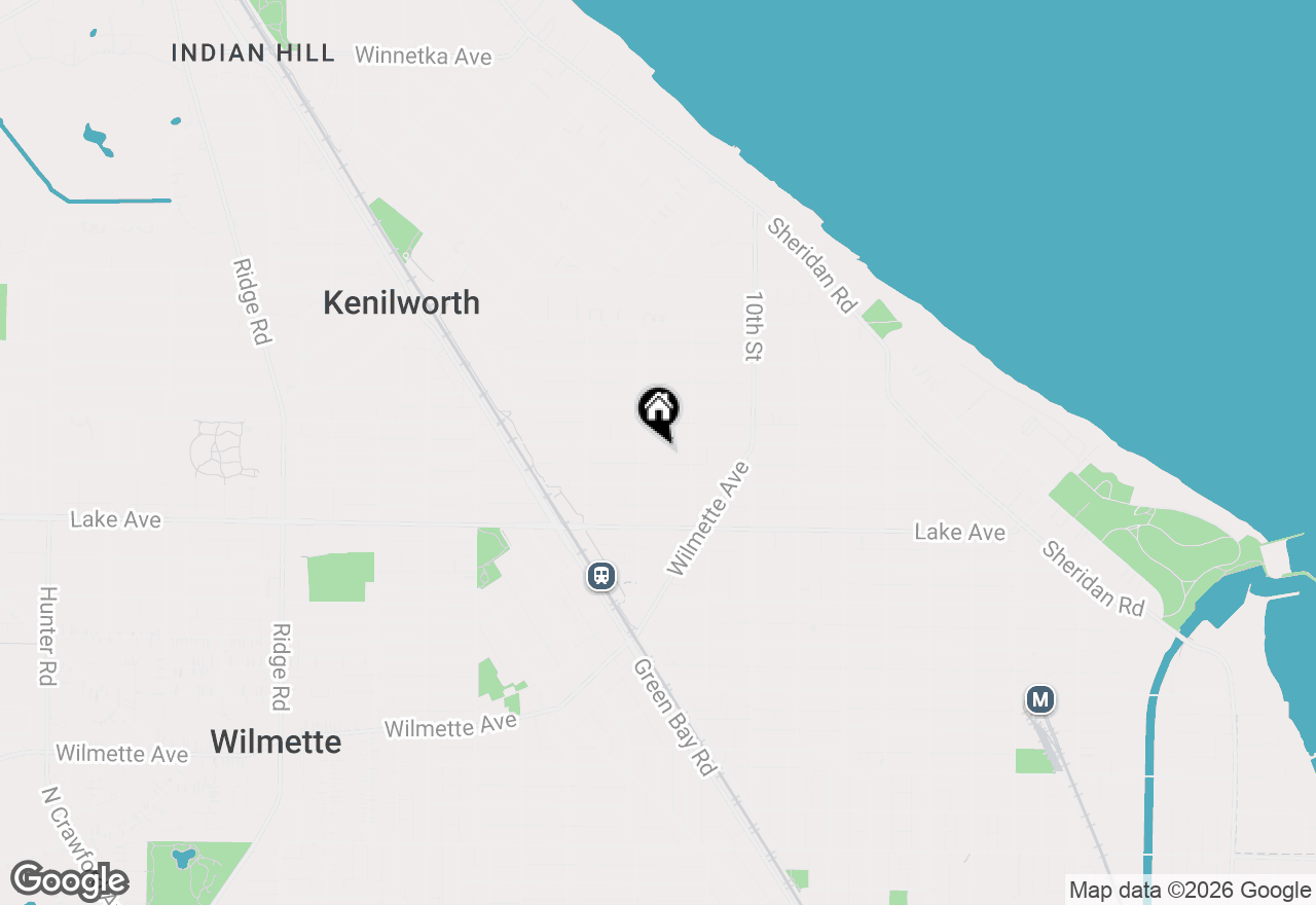 Map of 1125 Elmwood Avenue, Wilmette, IL 60091