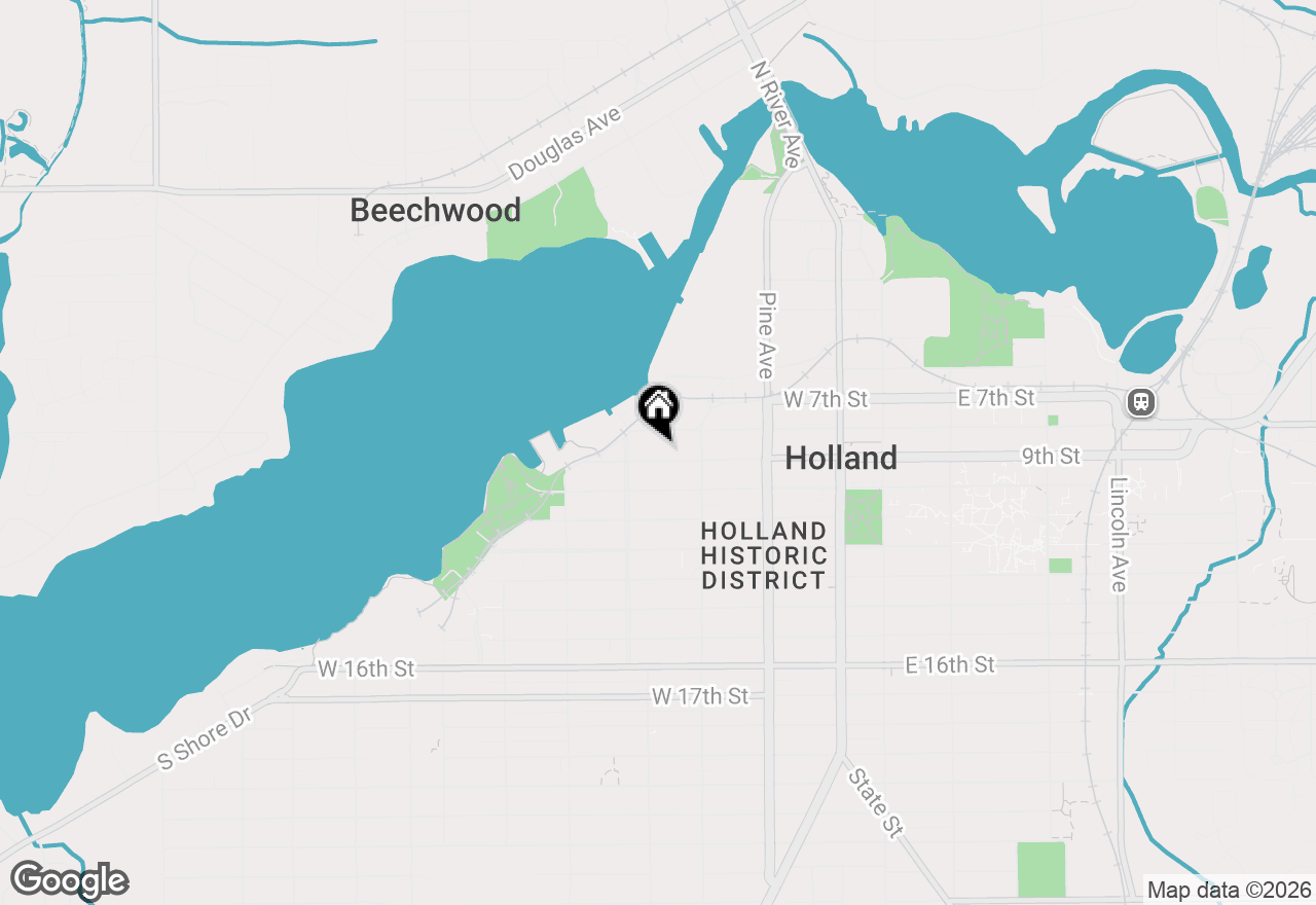 Map of 203 W 9th Street, Holland, MI 49423