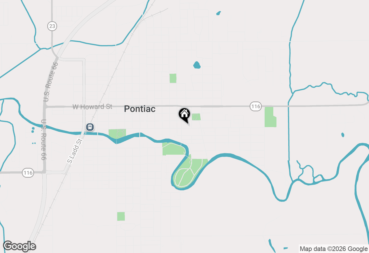 Map of 609 E Water Street, Pontiac, IL 61764