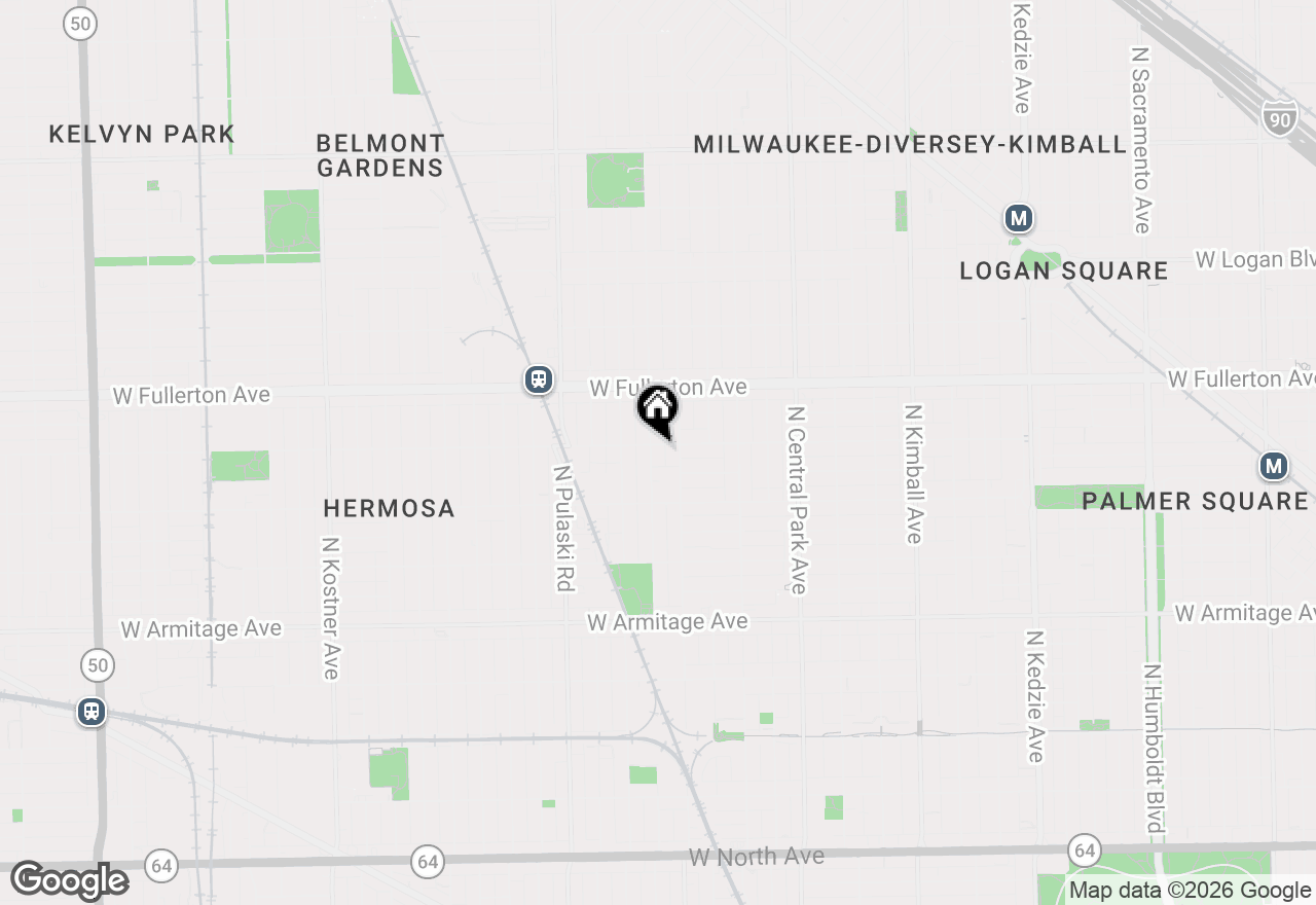 Map of 2255 N Avers Avenue, Chicago, IL 60647