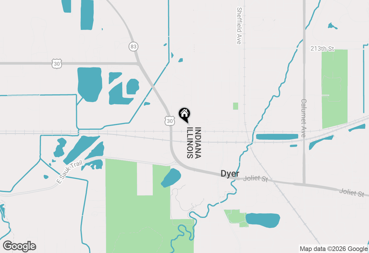 Map of 249 Todd Terrace, Lynwood, IL 60411