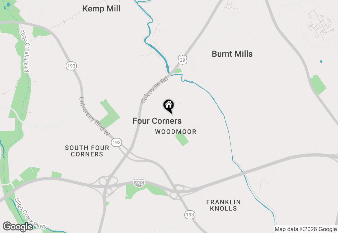 Map of 10301 Crestmoor Drive, Silver Spring, MD 20901