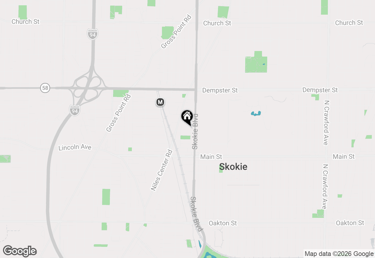 Map of 4826 Wright Terrace, Skokie, IL 60077