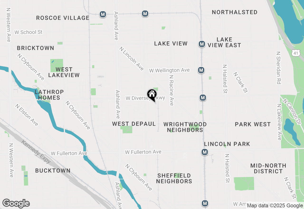 Map of 2750 N Wayne #J, Chicago, IL 60614