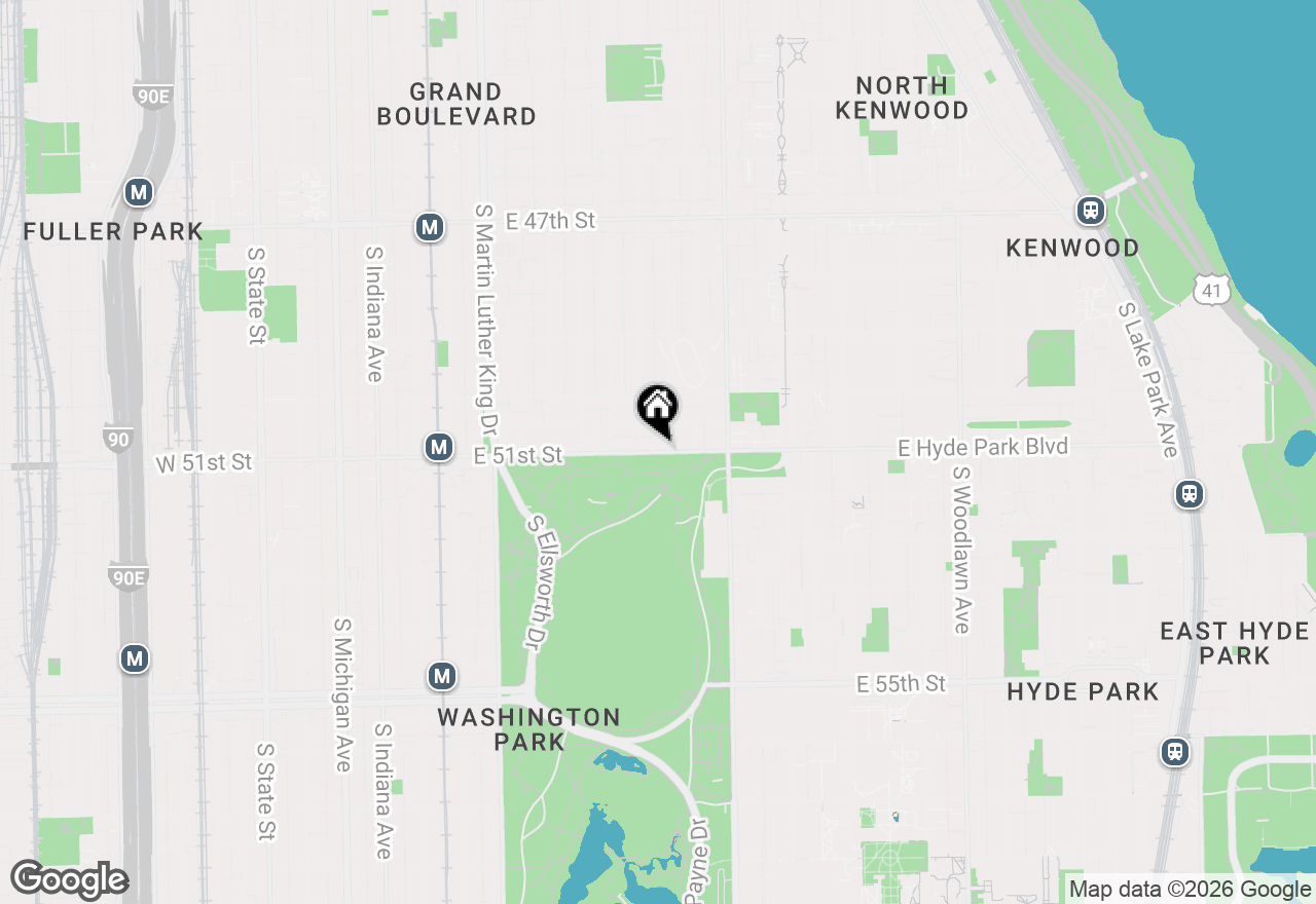 Map of 656 E 51st Street #2W, Chicago, IL 60615