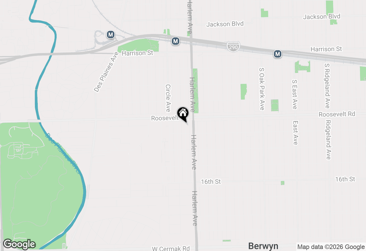 Map of 1223 Elgin Avenue #G1, Forest Park, IL 60130