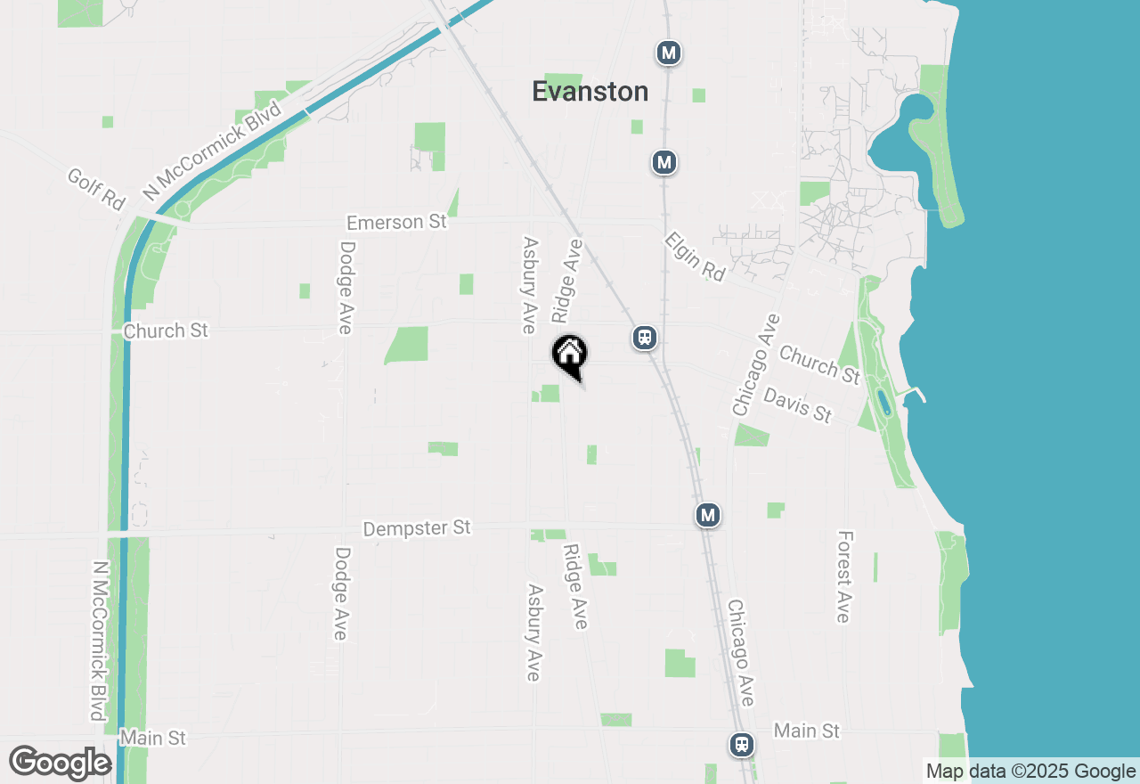 Map of 1555 Ridge Avenue #416, Evanston, IL 60201