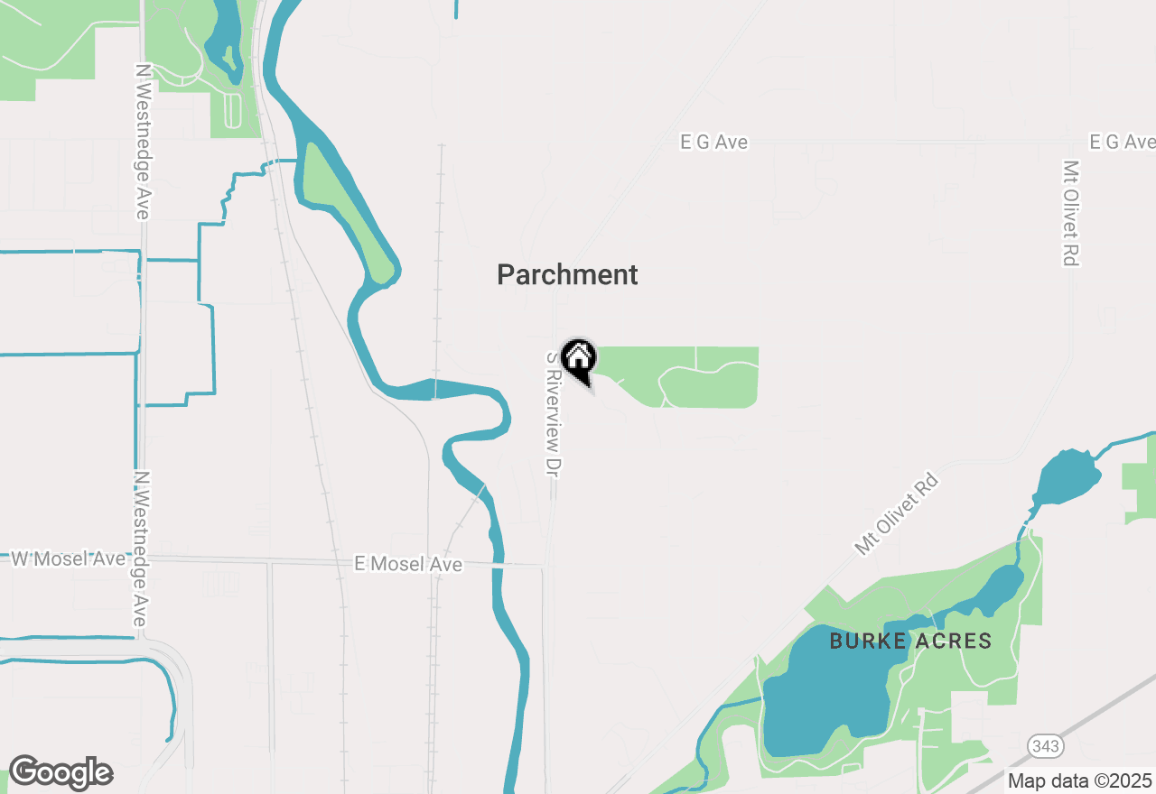 Map of 521 S Riverview Drive, Parchment, MI 49004