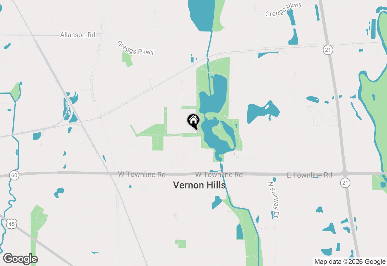 Map of 80 Commonwealth Court #3, Vernon Hills, IL 60061