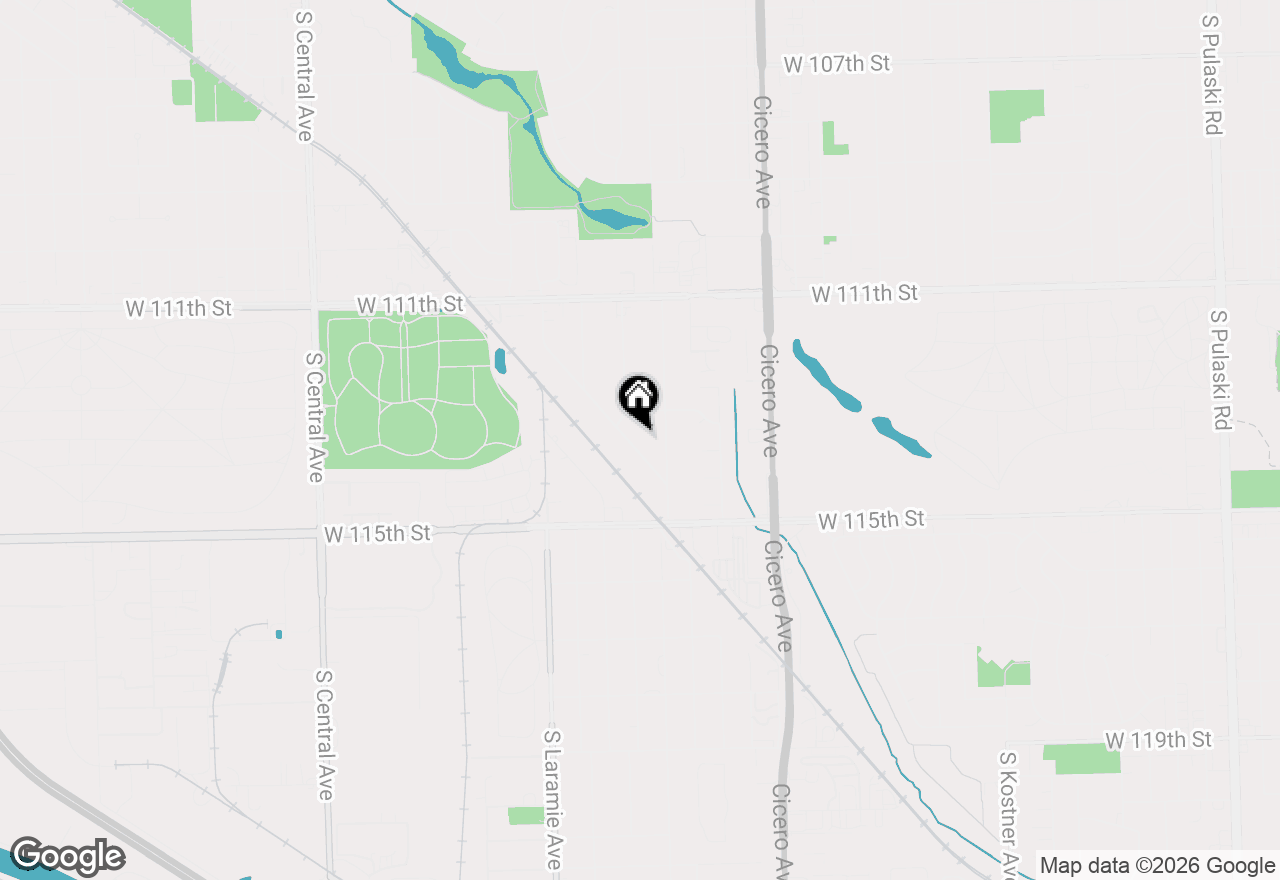 Map of 11407 S Avon Avenue, Alsip, IL 60803