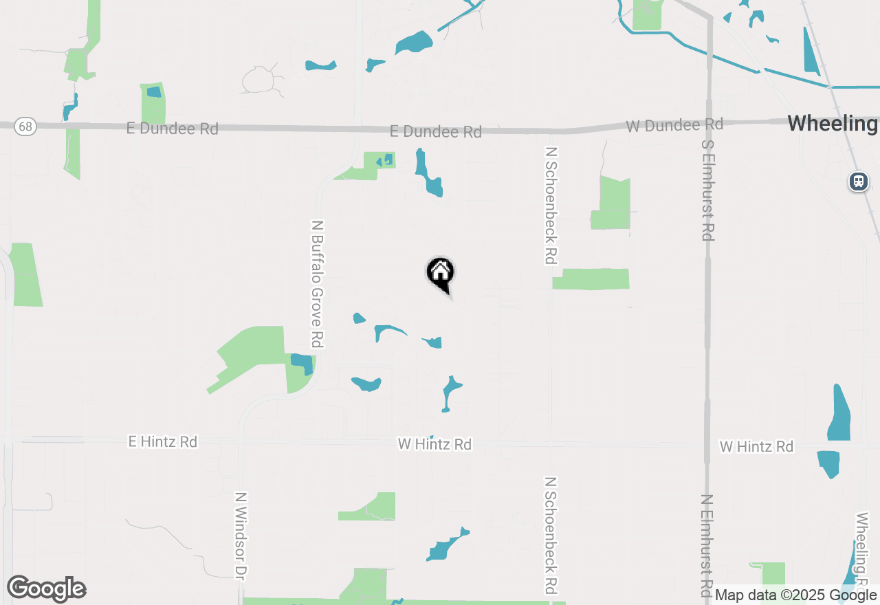 Map of 446 Irvine Court, Wheeling, IL 60090