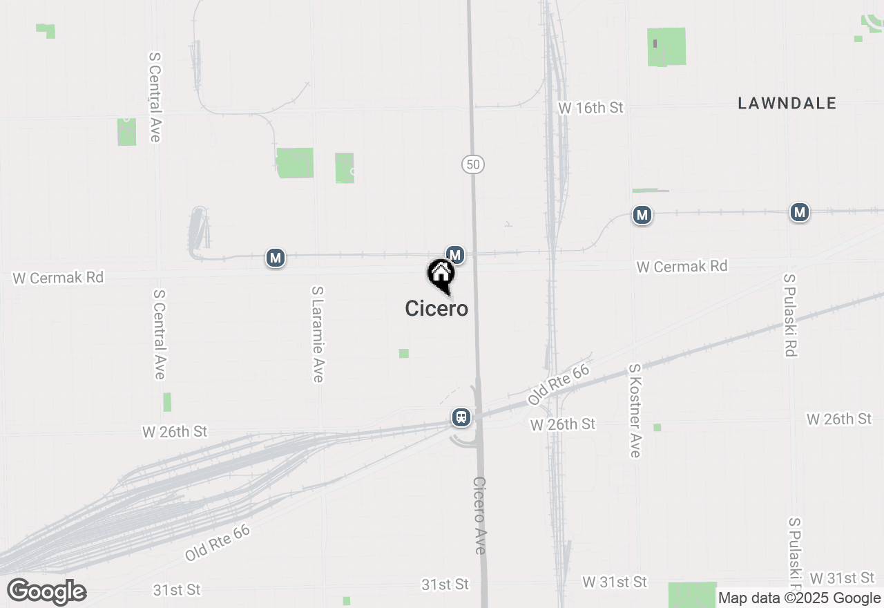 Map of 4844 W 23rd Street, Cicero, IL 60804