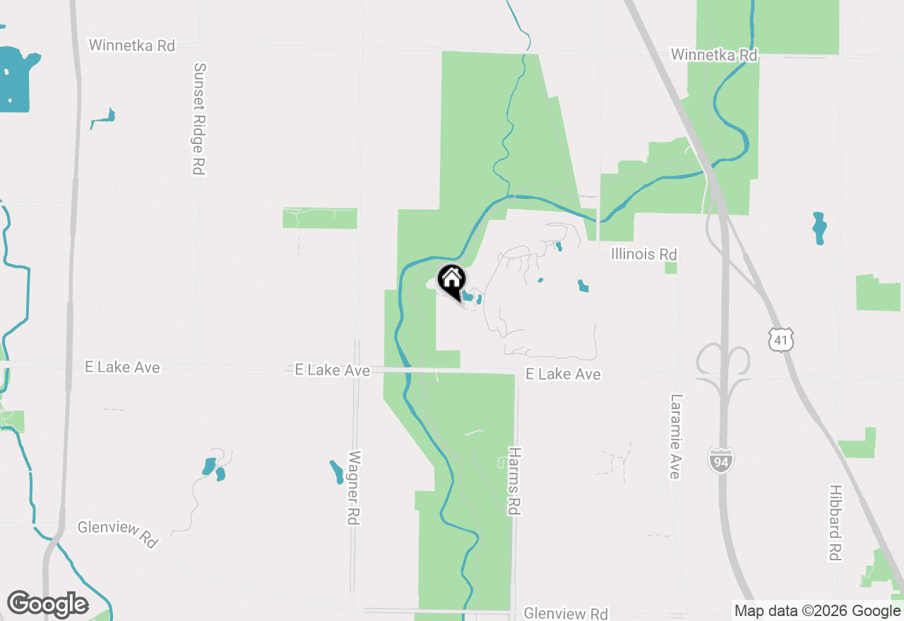 Map of 4072 Bunker Lane, Wilmette, IL 60091