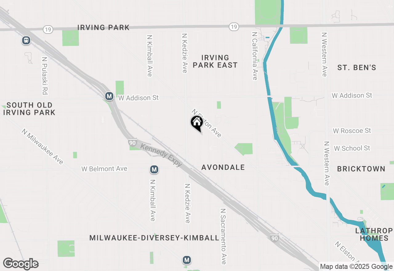 Map of 3355 N Troy Street #1F, Chicago, IL 60618