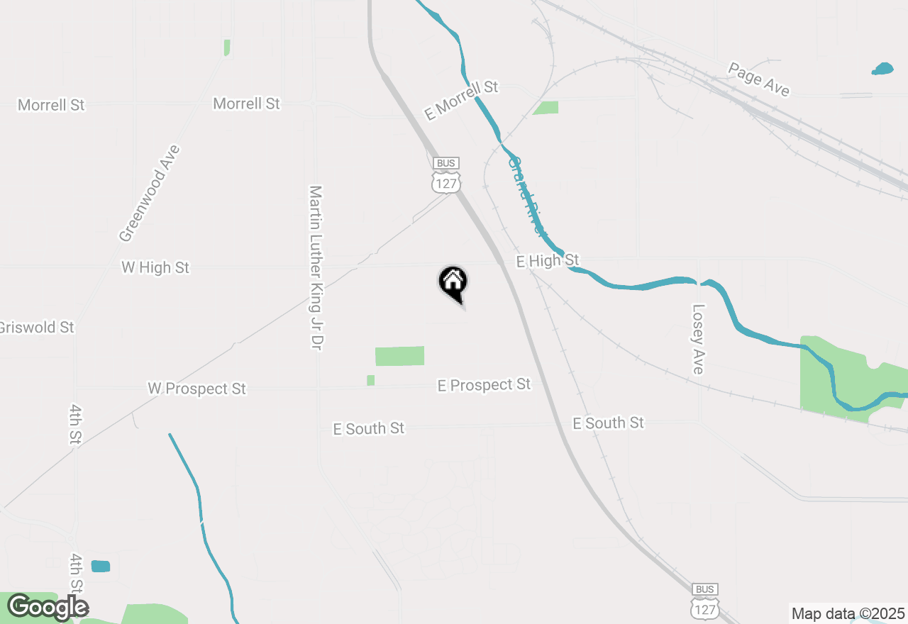 Map of 335 Wall Street, Jackson, MI 49203