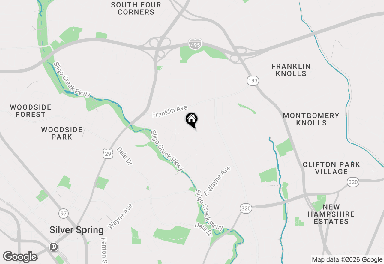 Map of 103 Melbourne Avenue, Silver Spring, MD 20901