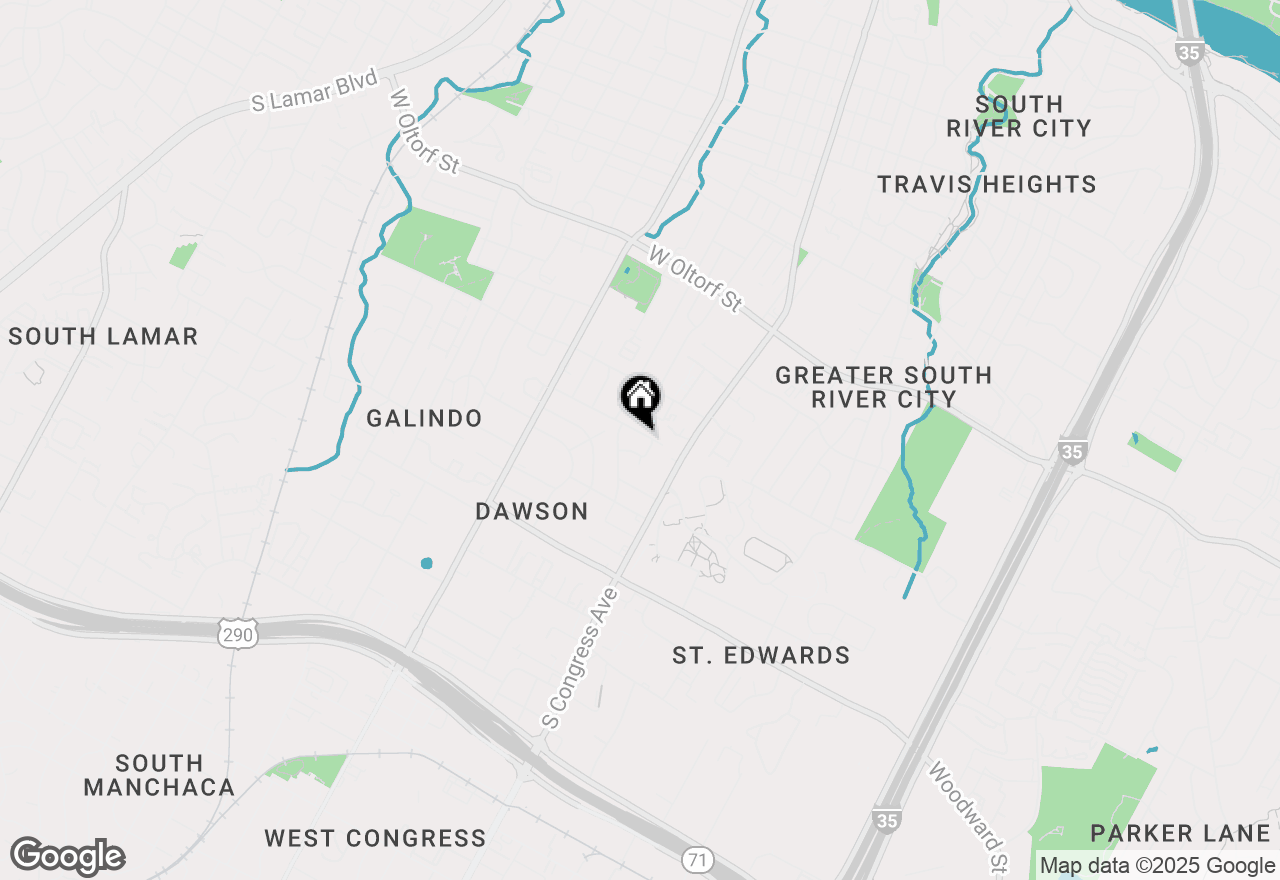 Map of 205 El Paso St, Austin, TX 78704