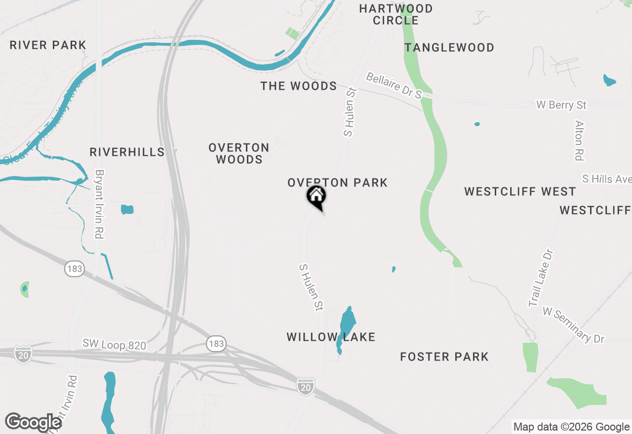 Map of 3805 Brookhaven Circle, Fort Worth, TX 76109
