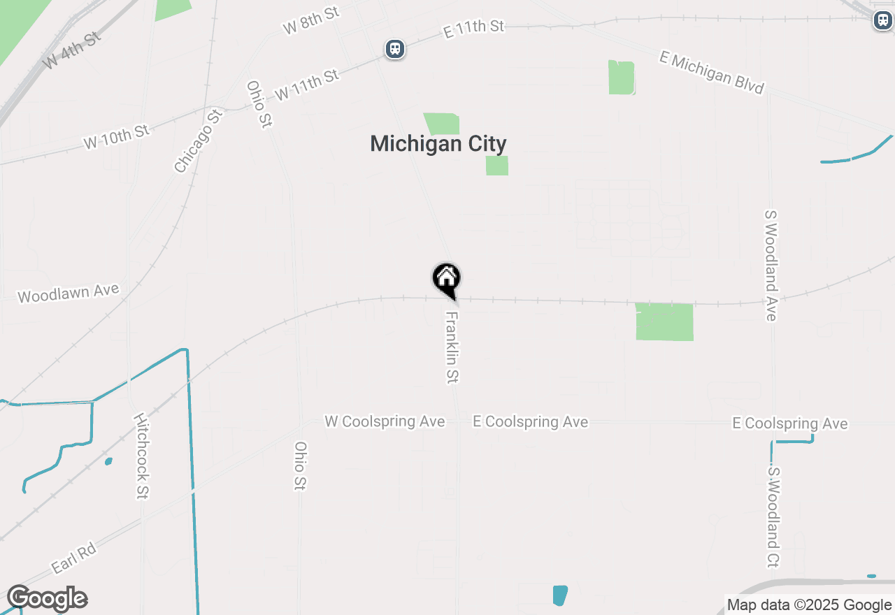 Map of 2703 Franklin Street, Michigan City, IN 46360