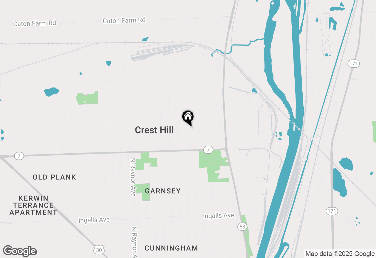 Map of 1707 Dearborn Street, Crest Hill, IL 60403