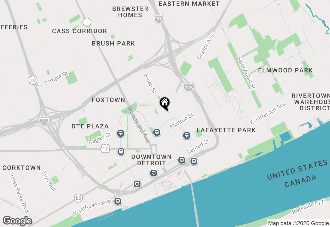 Map of 330 Gratiot Avenue
